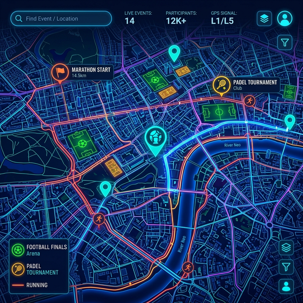 Mapa de eventos MeetSport
